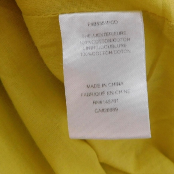 PARKER Coraline Skirt Yellow Floral Ruffles Lemon Wildflower Poplin Size 6 - Picture 14 of 16